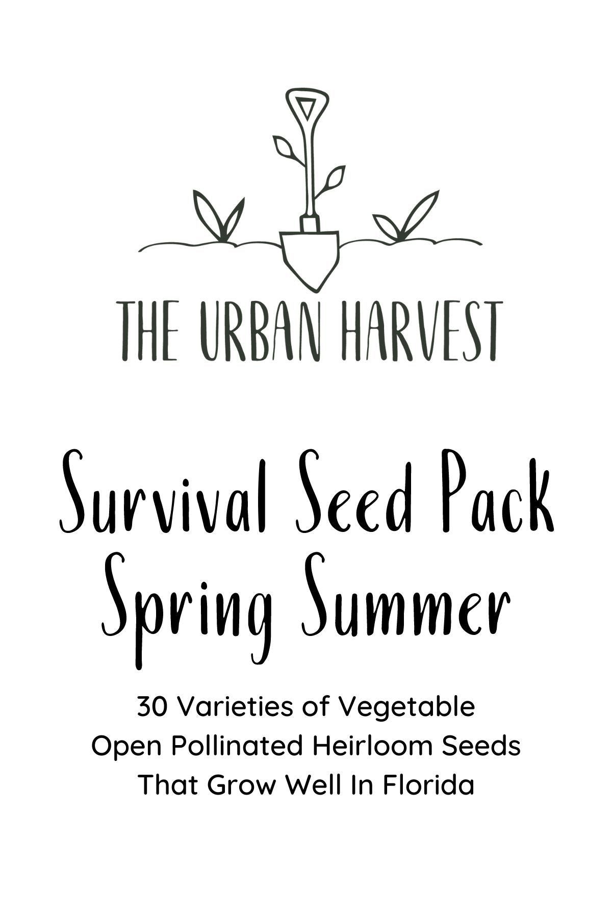 succulent cheat sheet Florida Survival Seed Pack For Spring/Summer – The Urban Harvest