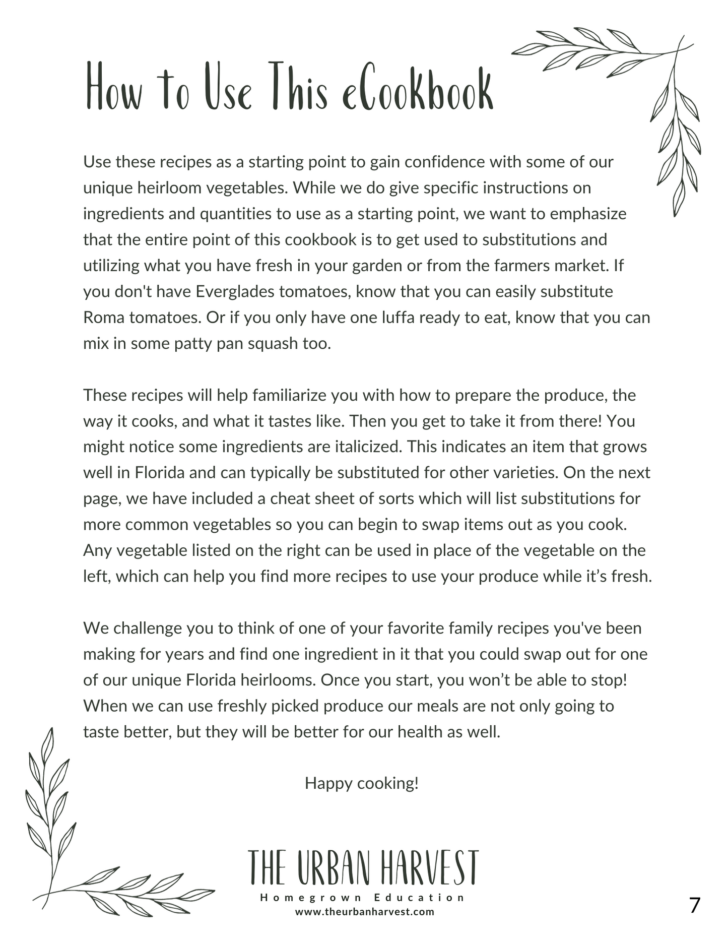 Rooted In Sunshine Cookbook - Digital