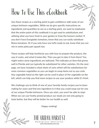 Rooted In Sunshine Cookbook - Digital