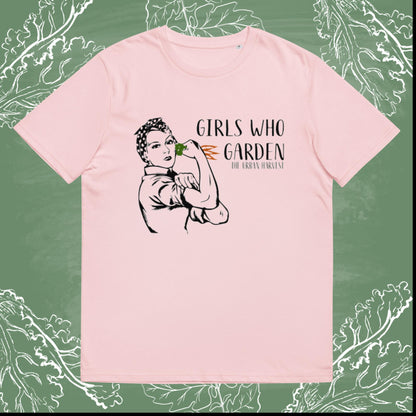 Girls Who Garden Unisex Organic Cotton T-shirt