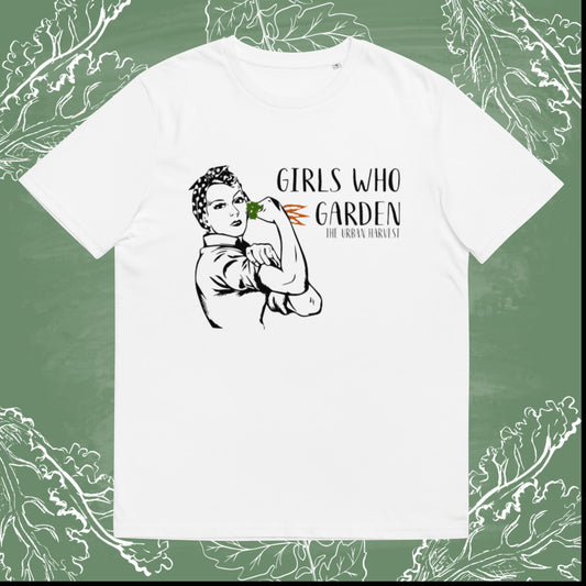 Girls Who Garden Unisex Organic Cotton T-shirt