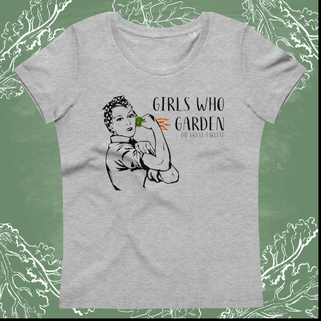 Girls Who Garden Women's Fitted Eco T Shirt
